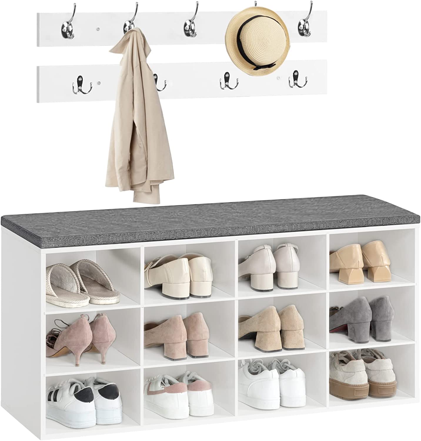 Coat Rack Shoe Bench, Storage Bench, Storage Cabinet