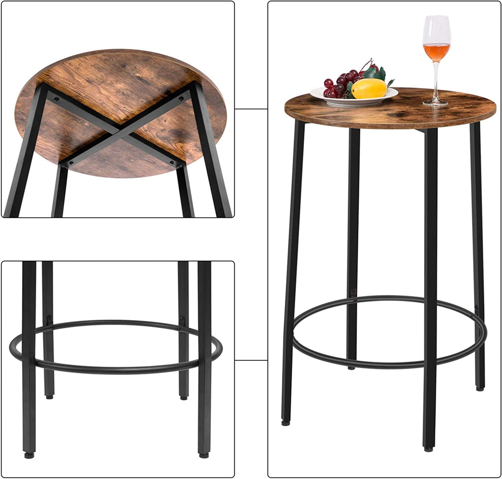 Round Bar Table, High Pub Table, Breakfast Table