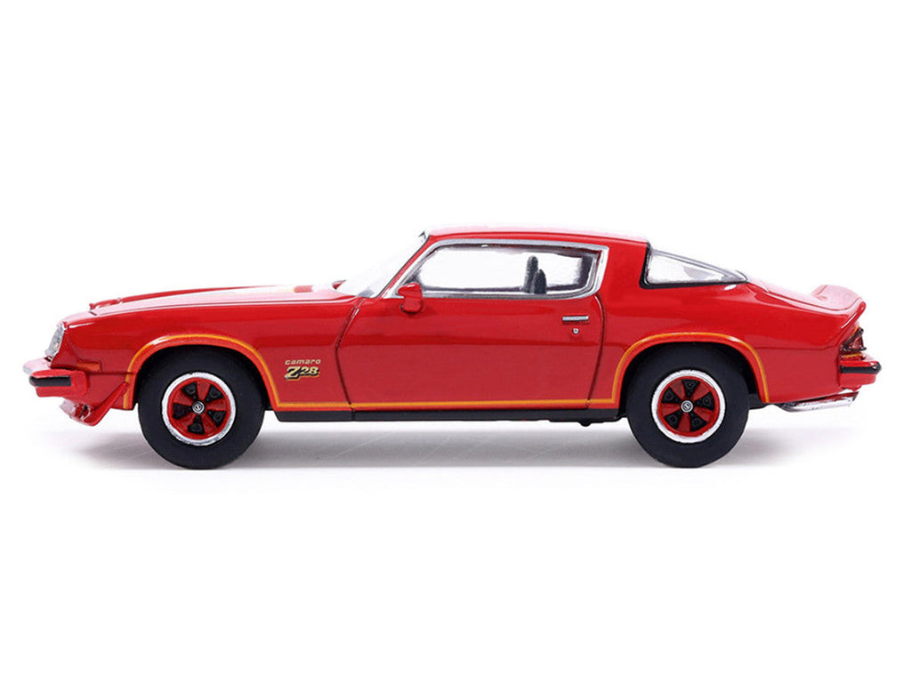 1977 Chevrolet Camaro Z28 Red with Hood Stripes 1/64 Diecast Model by IXO Models