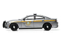 2023 Dodge Charger Pursuit "New York State Police" Gray Metallic with Yellow Stripes 1/64 Diecast Model by IXO Models