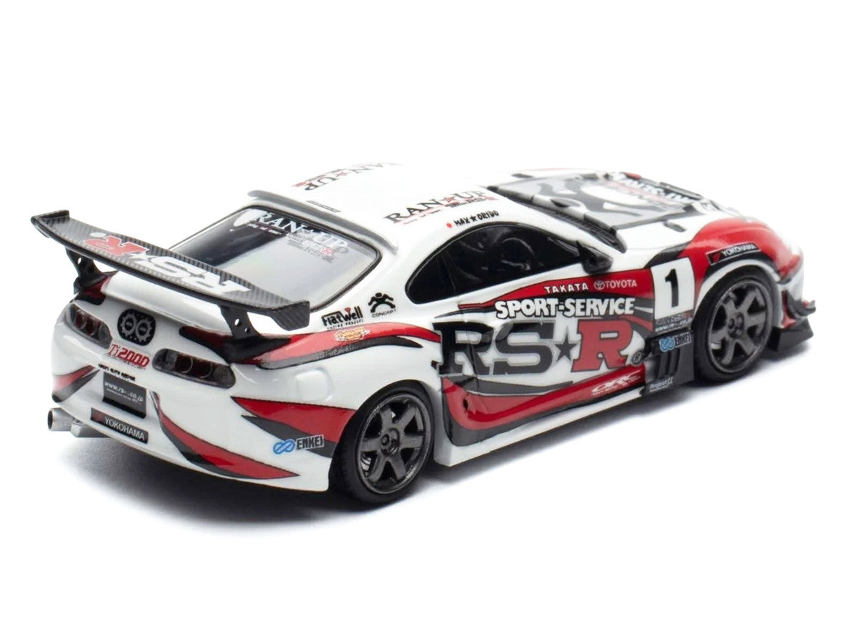 Toyota Supra (JZA80) RZ RHD (Right Hand Drive) #1 "Sport Service RSR" White with Graphics "Malaysia Exclusive" 1/64 Diecast Model Car by Ignition Model