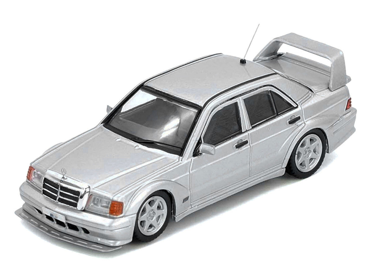 Mercedes-Benz 190E 2.5-16 Evolution II Silver Metallic 1/64 Diecast Model Car by Inno Models
