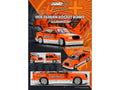 Pandem Rocket Bunny 190E #19 "Jagermeister" Orange and White 1/64 Diecast Model Car by Inno Models