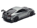 Nissan GT-R (R35) "Top Secret" RHD (Right Hand Drive) Gray Metallic with Carbon Hood "IAM Bangkok 2025 Event Edition" 1/64 Diecast Model Car by Inno Models
