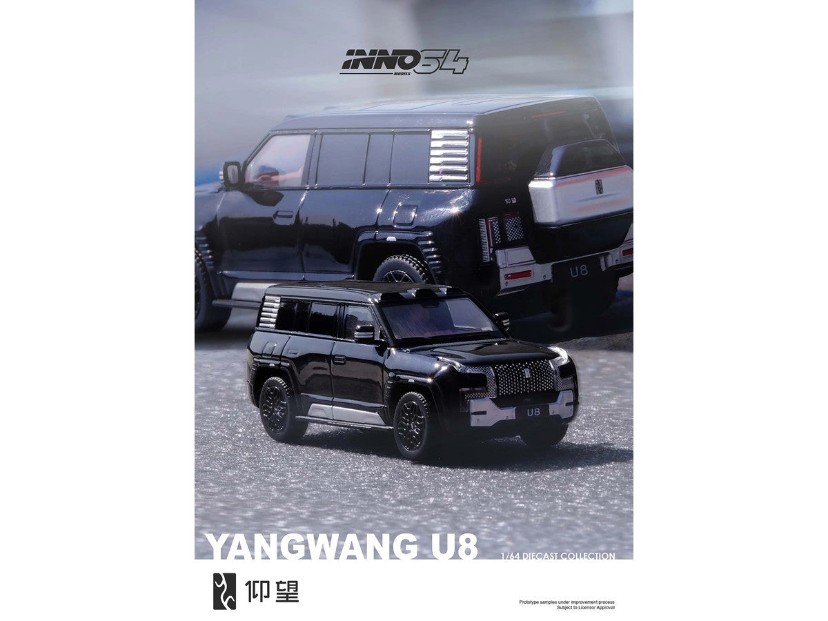 Yangwang U8 Black 1/64 Diecast Model Car by Inno Models