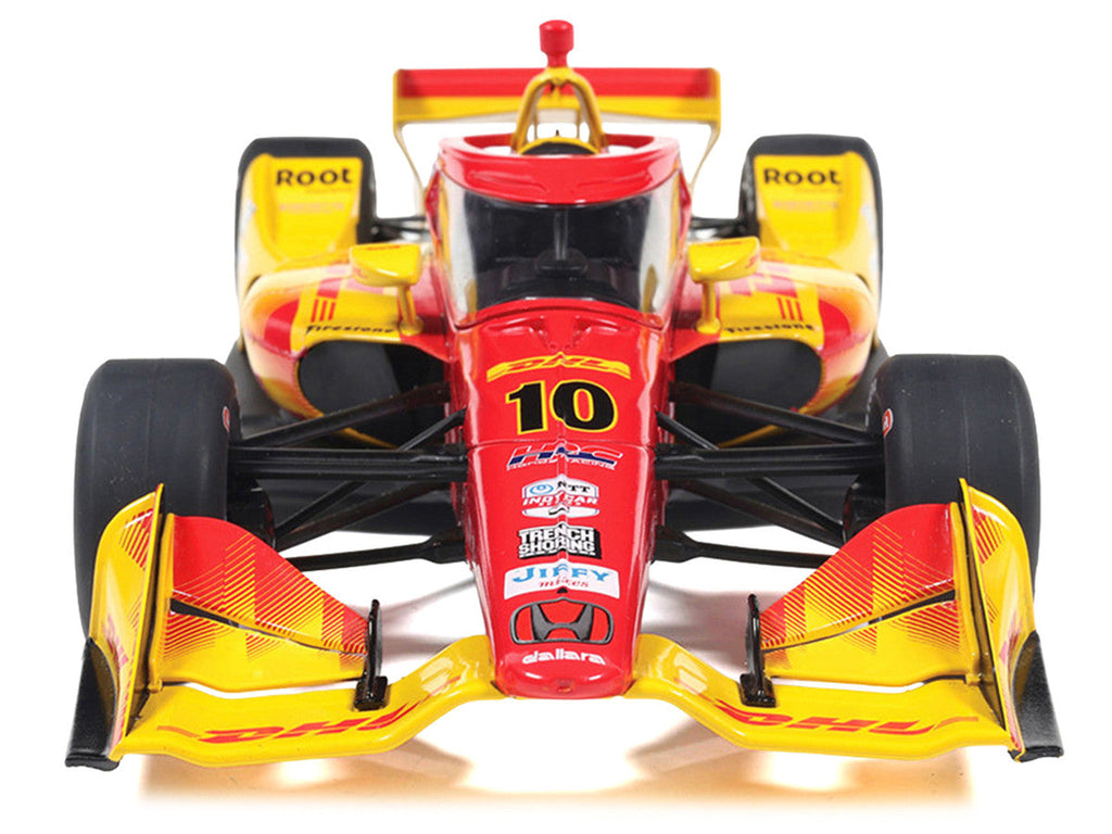 Dallara IndyCar #10 Alex Palou "DHL" Chip Ganassi Racing (Road Course Configuration) Champion "NTT IndyCar Series" (2025) 1/18 Diecast Model Car by IXO Models