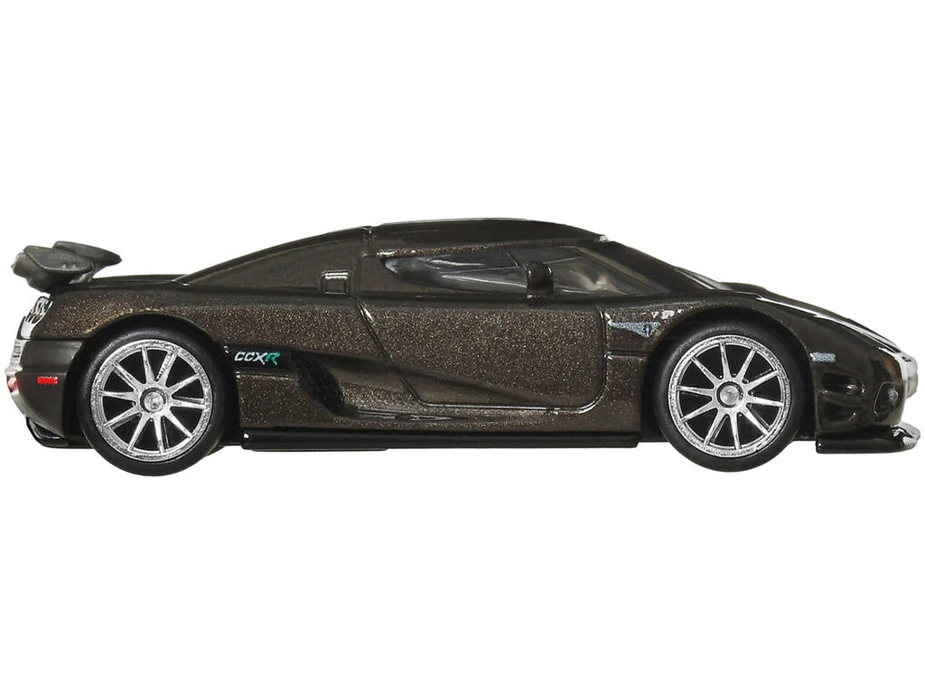 Koenigsegg CCXR Dark Gray Metallic "Fast Five" (2011) Movie "Fast & Furious" Series Diecast Model Car by Hot Wheels