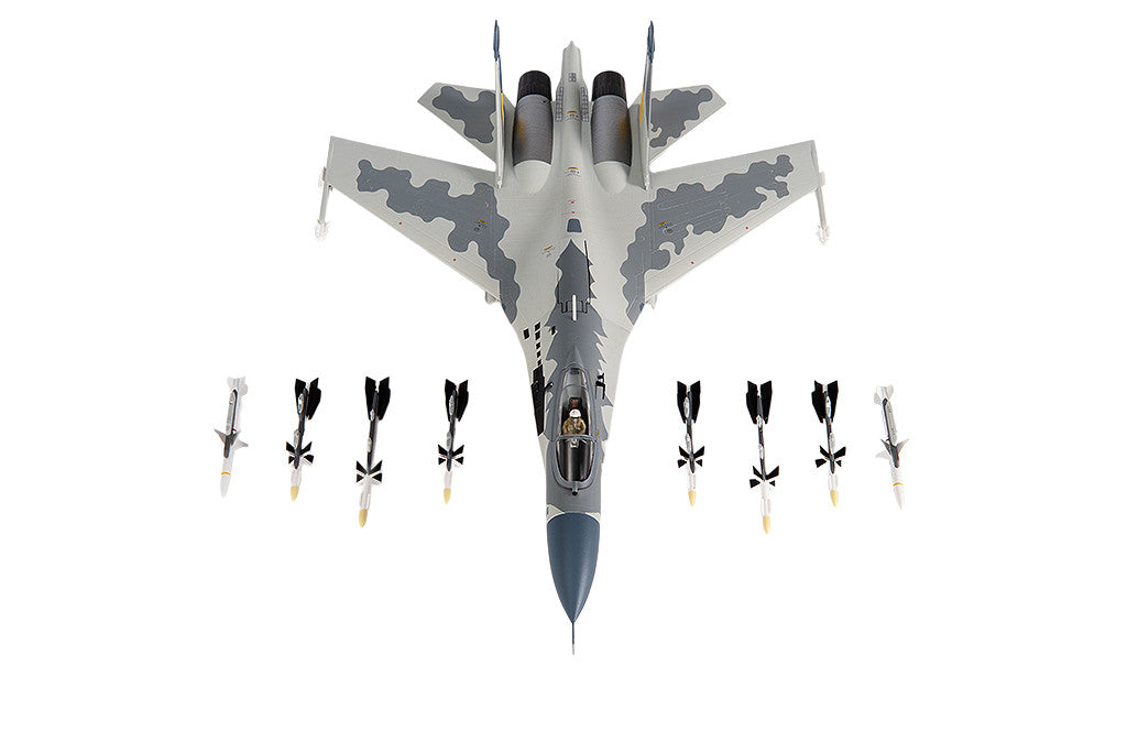Sukhoi Su-27 Flanker Aircraft "Ukraine War" (2023) Ukrainian Air Forces 1/72 Diecast Model by JC Wings