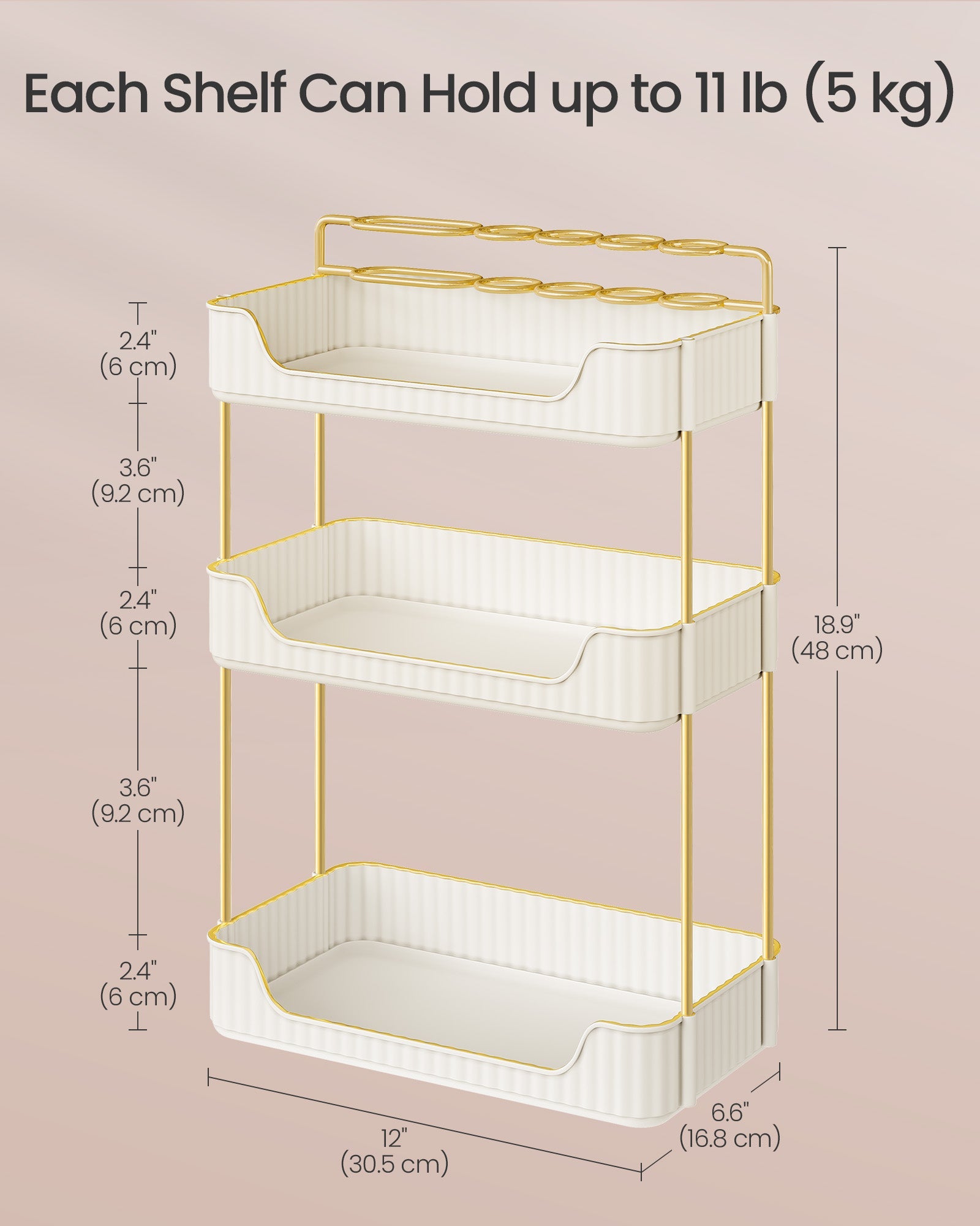 3-Tier Makeup Organizer