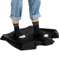 Portable Anti-Fatigue Standing Mat with Massage Points and Diverse Terrain-Black - Color: Black