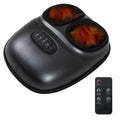 Shiatsu Foot Massager Machine with 2-Level Heat and Air Compression-Black