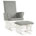 Baby Nursery Relax Rocker Rocking Chair Glider and Ottoman Cushion Set-Pink