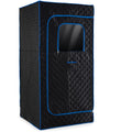 Portable Steam Sauna Box with 3L/1200W Fast-Heat Steamer and 15-Level Temperature-Blue