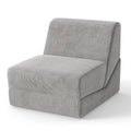 3-in-1 Folding Sofa Bed with Washable Zippered Cover-Gray