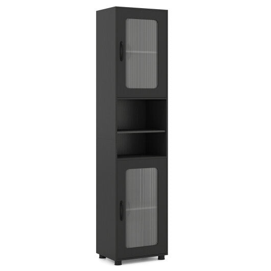 Tall Bathroom Storage Cabinet 67 Inches Freestanding Storage Organizer-White