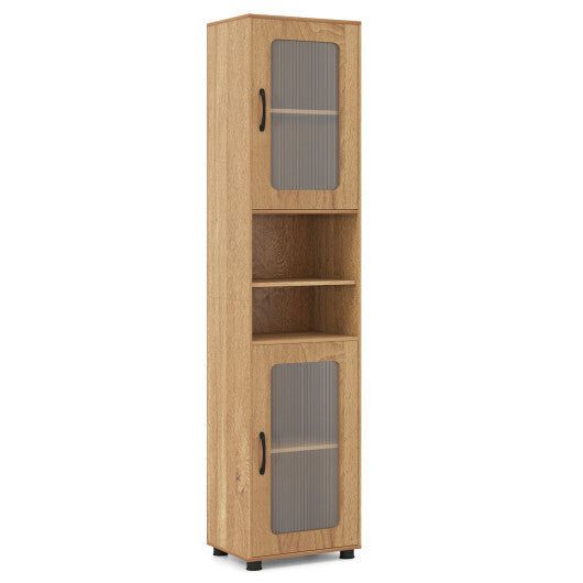 Tall Bathroom Storage Cabinet 67 Inches Freestanding Storage Organizer-White