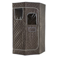 3L Portable Steam Sauna for Home Fast-Heat with 9-Level Remote Control and Folding Chair-Gray