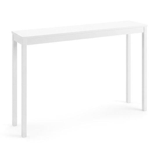 Wooden Console Table Modern Farmhouse Sofa Table with Thickened Top-Natural