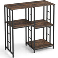 4-Tier Heavy-Duty Kitchen Baker's Rack-Brown