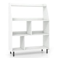 4-Tier Open Modern Bookcase with 2 Anti-Tipping Kits-White