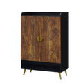44" Tall Shoe Storage Cabinet with 7-Tier Doors and Adjustable Shelves for Entryway-Rustic Brown