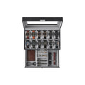 Watch Box 12 Mens Watch Organizer Jewelry Display Case with Lock and Keys Black