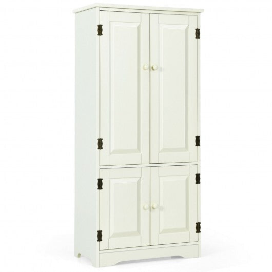 Accent Storage Cabinet Adjustable Shelves-Black