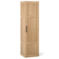 Tall Storage Cabinet with 4 Storage Shelves for Bathroom Living Room-Black