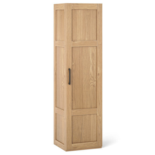 Tall Storage Cabinet with 4 Storage Shelves for Bathroom Living Room-Black