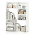 Desktop Display Rack with 8 Open Cubes for Home Office-White
