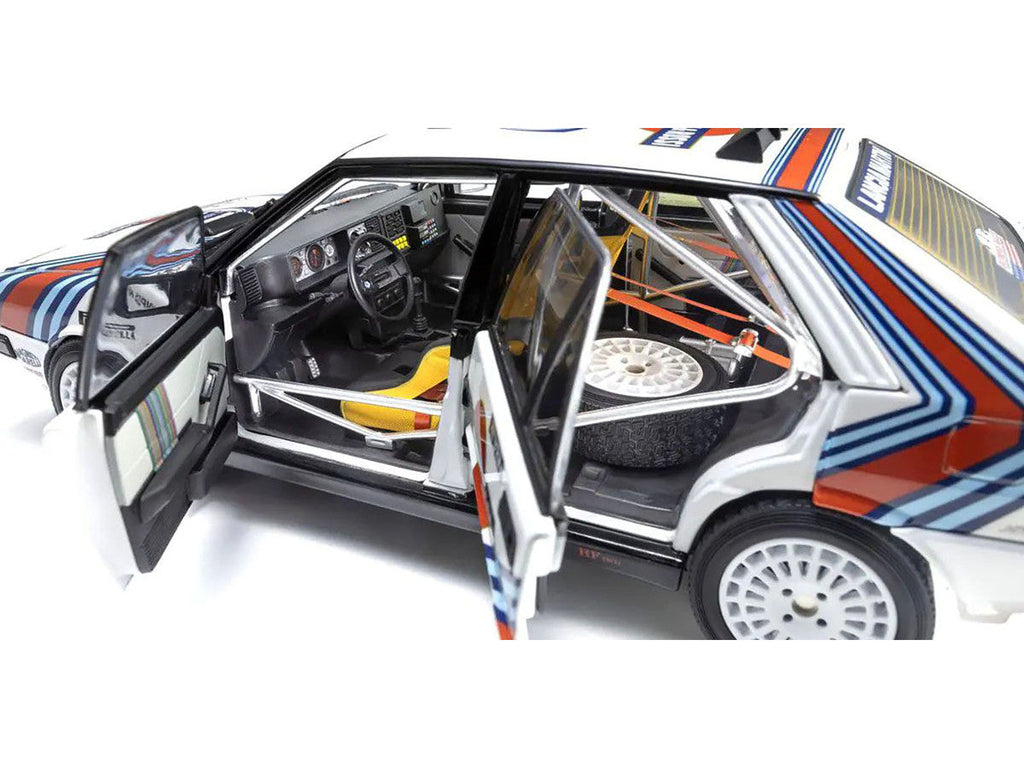 Lancia Delta HF 4WD #3 Juha Kankkunen - Juha Piironen "Martini Racing" Winner "Olympus Rally" (1987) 1/18 Diecast Model Car by Kyosho