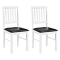 Dining Chairs Set of 2 Modern Mid Century Dining Room Chairs-White