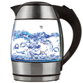Brentwood  1.8L Cordless Glass Electric Kettle with Tea Infuser, Silver