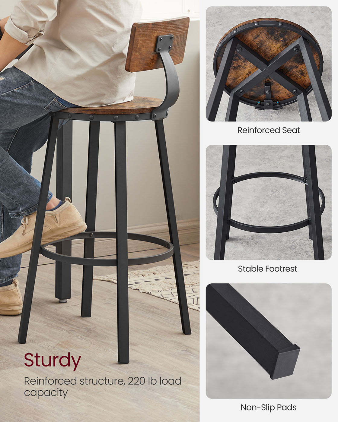 Bar Stools Set of 4