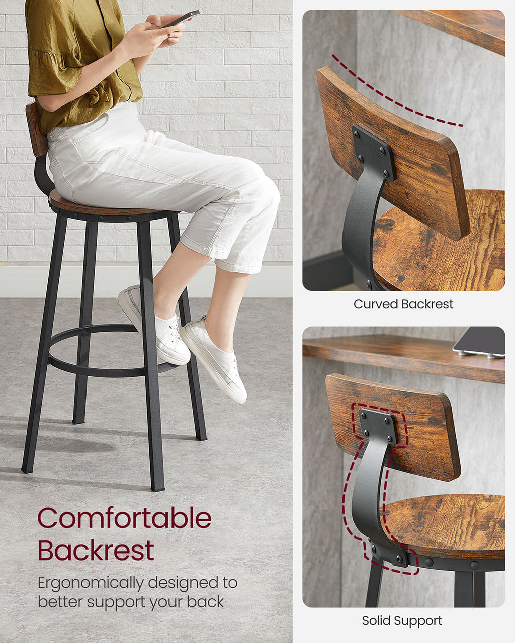 Bar Stools Set of 4