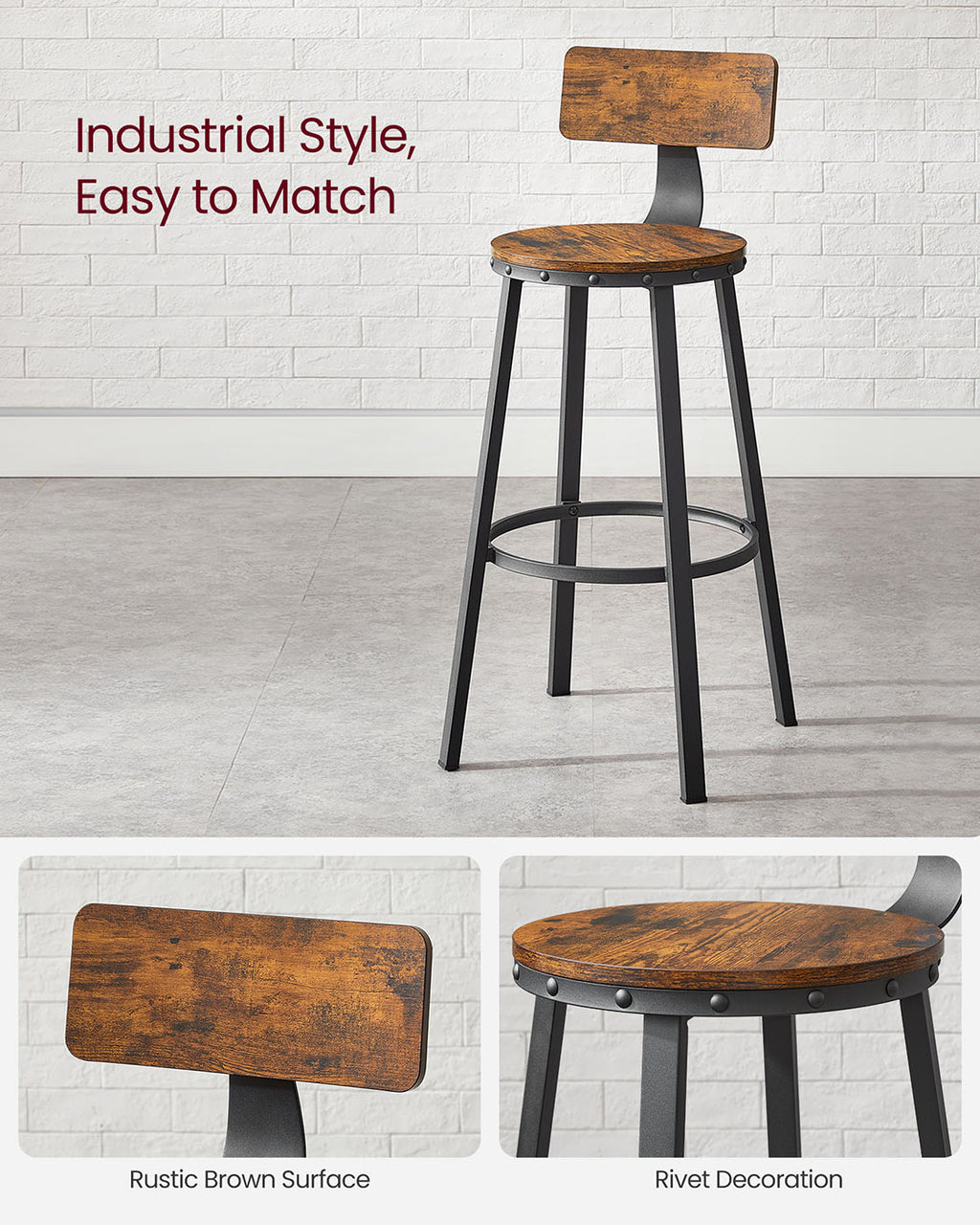 Bar Stools Set of 4