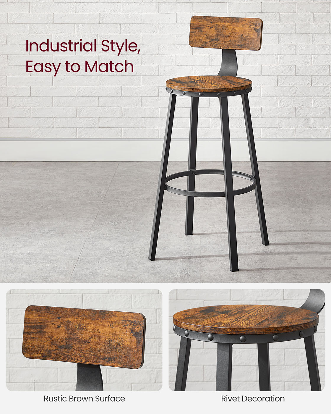 Bar Stools Set of 4