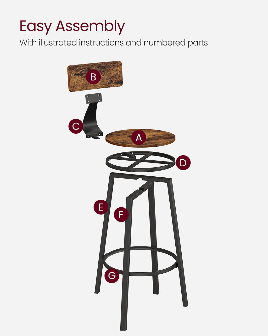 Bar Stools Set of 4