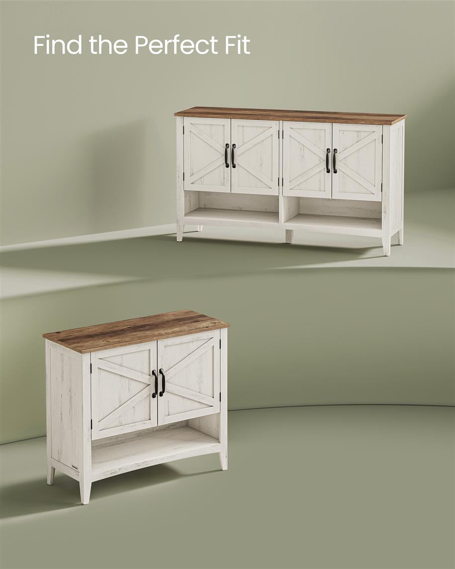 3-Tier Shoe Cabinet with Height-Adjustable Shelf