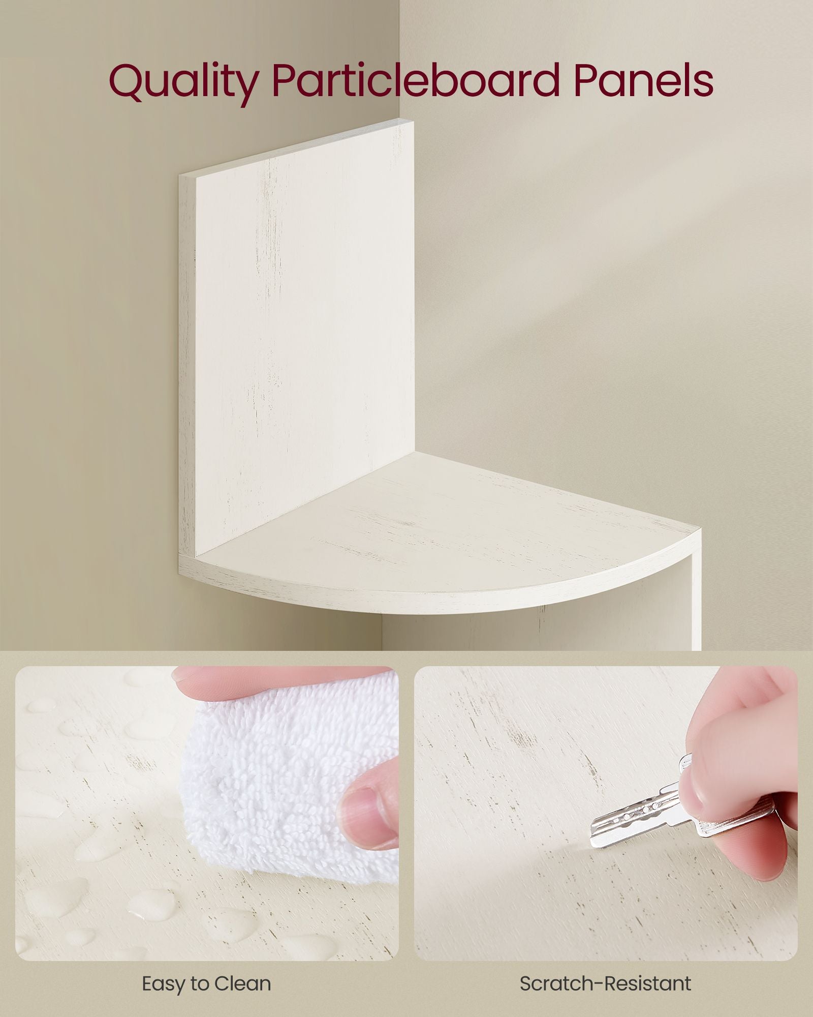 5-Tier Corner Shelf Wall Mount