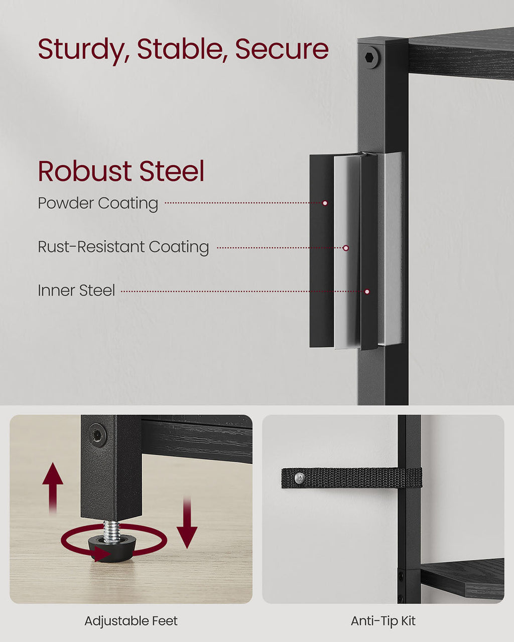 5-Tier Corner Shelving Unit