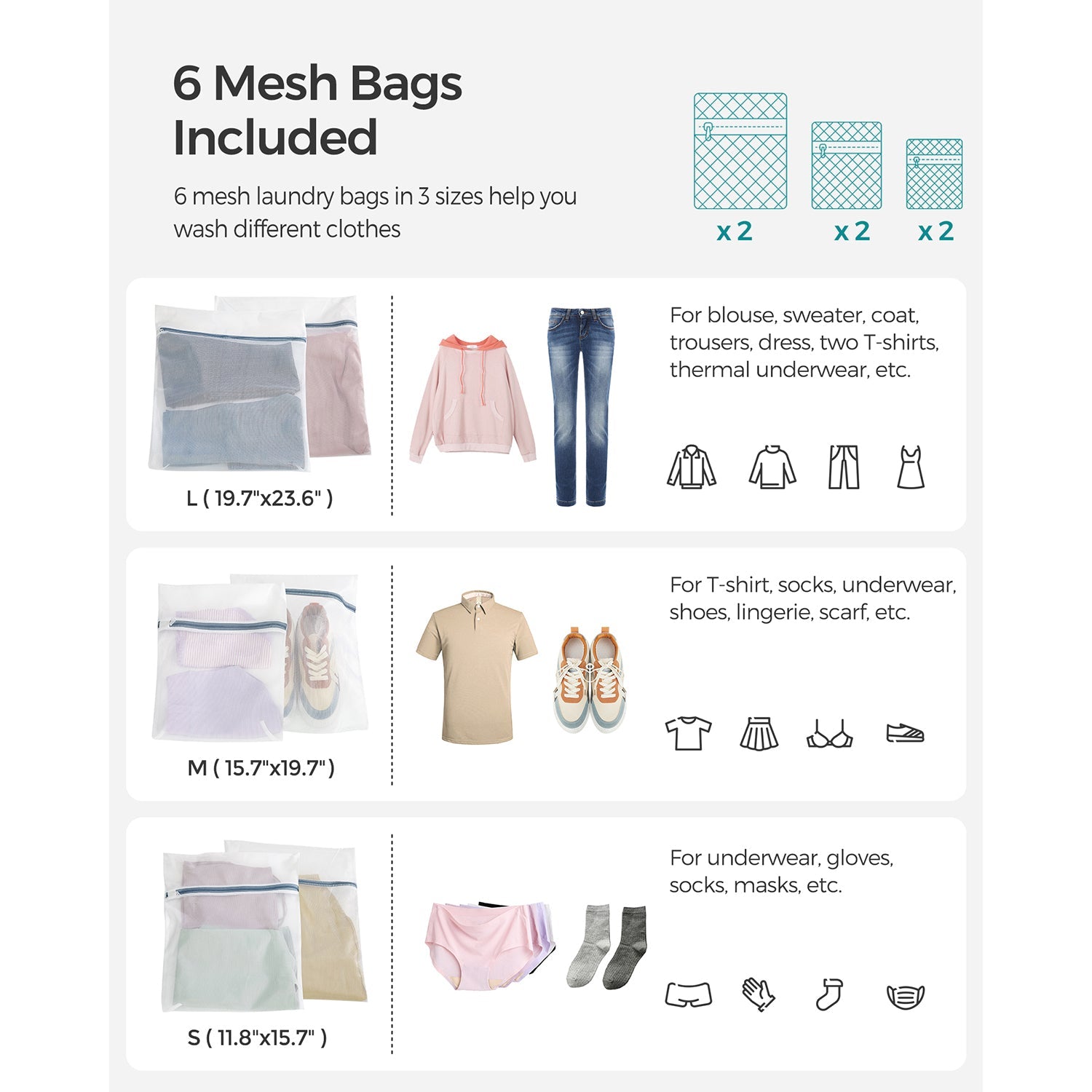 130L Clothes Hamper with 2 Removable Liner Bags