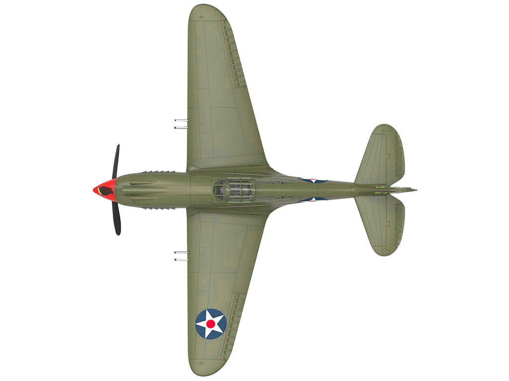 Curtiss P-40B Warhawk Aircraft "Hawaii" (1945) United States Army Air Forces "Planes of World War II" Series 1/72 Diecast Model Airplane by Luppa