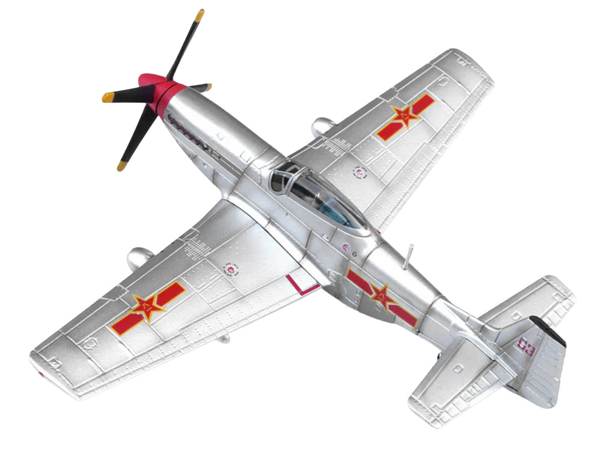 North American P-51D Mustang Aircraft "Captured from Chinese Nationalist Forces Chinese People's Revolution Military Museum" People's Liberation Army Air Force 1/72 Diecast Model Airplane by Legion