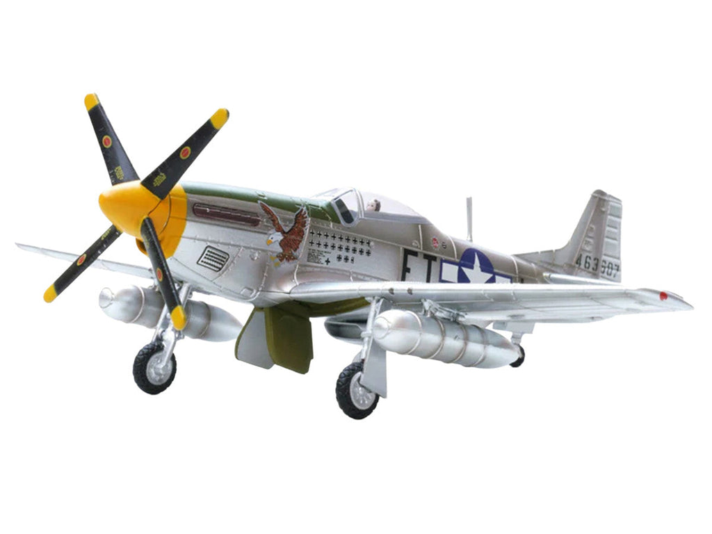 North American P-51D Mustang Aircraft "Feeble Eagle 18.5-victory Ace Glenn Eagleston 353rd Fighter Squadron 354th Fighter Group Ninth Air Force" (1945) United States Army Air Forces 1/72 Diecast Model Airplane by Legion