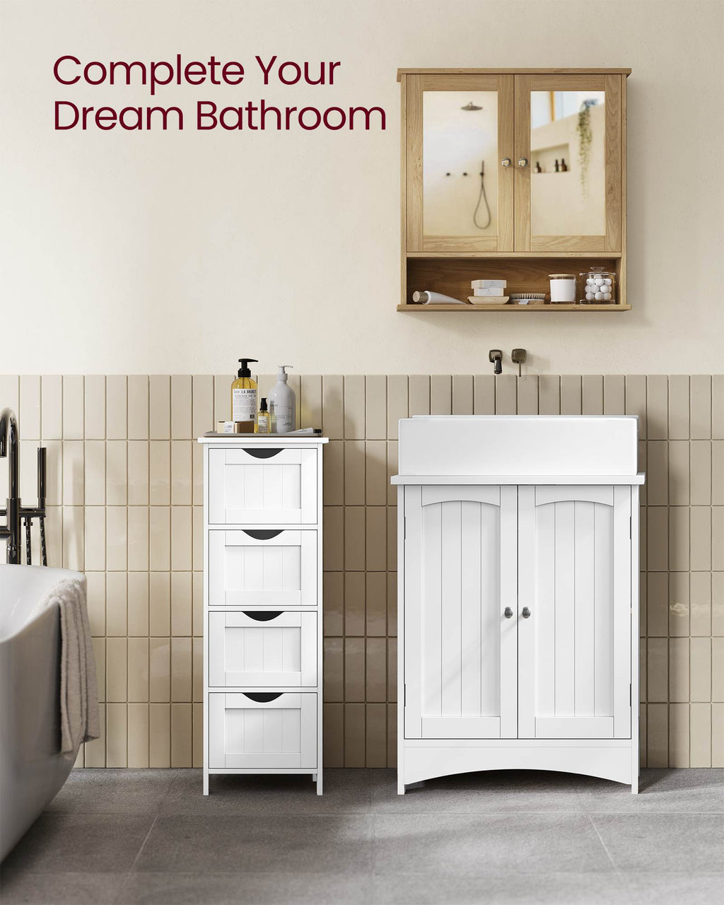 Bathroom Cabinet with Mirror