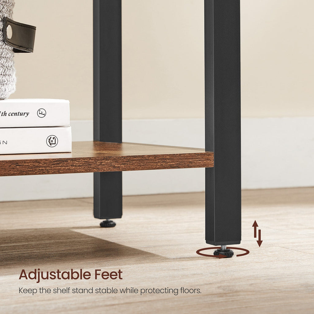 6-Tier Tall Bookshelf with Steel Frame