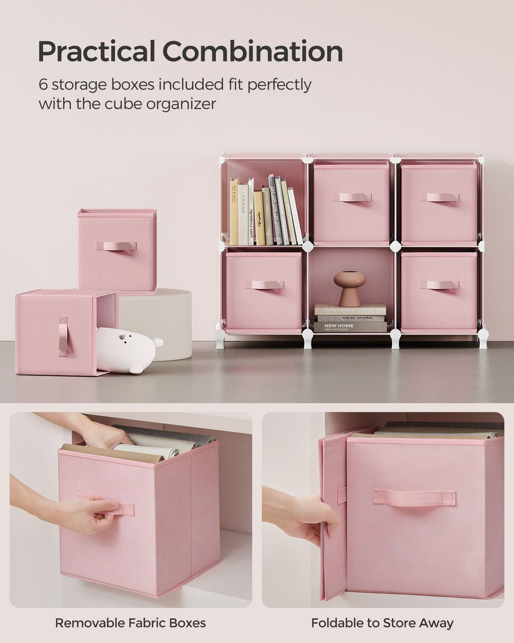 Cube Storage Organizer with 9 Storage Boxes
