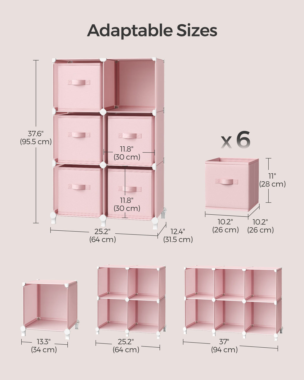 Cube Storage Organizer with 9 Storage Boxes