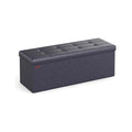 43 Inches Folding Storage Ottoman Bench